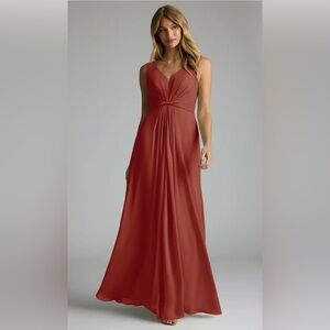 Elegant Sleeveless Red Maxi Dress